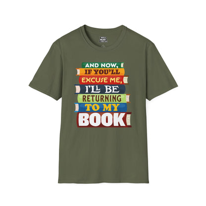 And Now, If You'll Excuse Me, I'll Be Returning To My Book