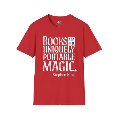 Books are a Uniquely Portable Magic, quote from Stephen King