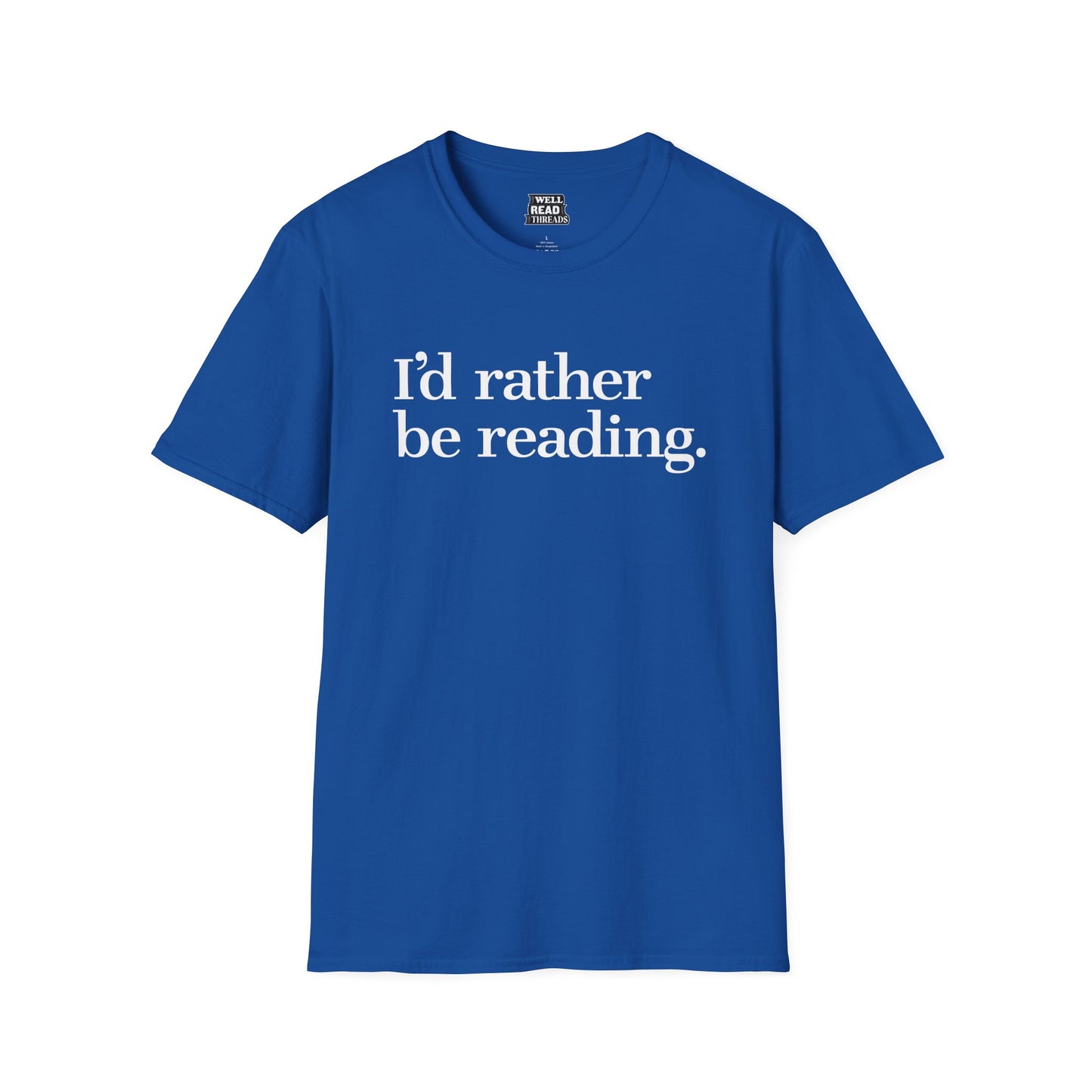 I'd rather be reading.