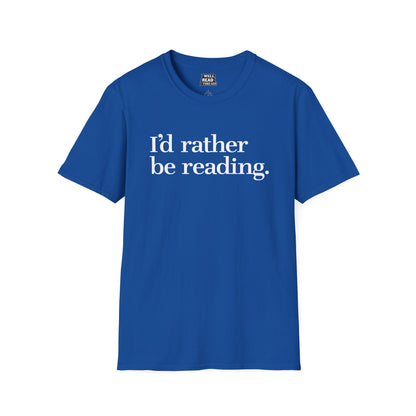 I'd rather be reading.