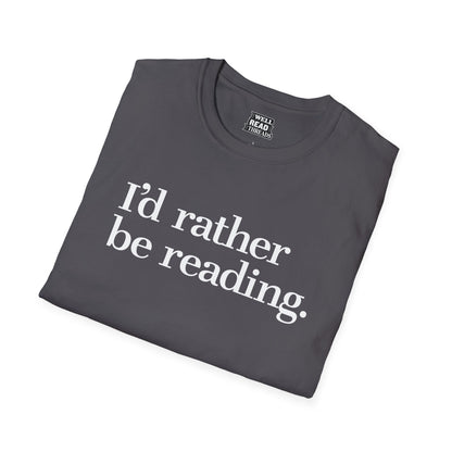I'd rather be reading.