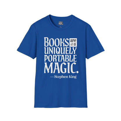 Books are a Uniquely Portable Magic, quote from Stephen King