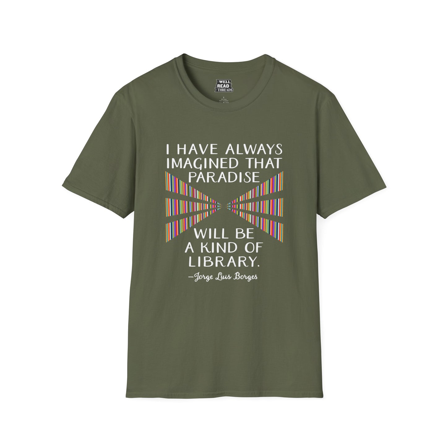 I have always imagined that paradise will be a kind of library, quote by Jorge Luis Borges