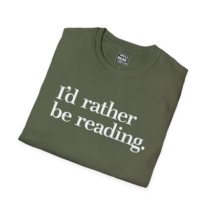 I'd rather be reading.