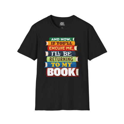 And Now, If You'll Excuse Me, I'll Be Returning To My Book